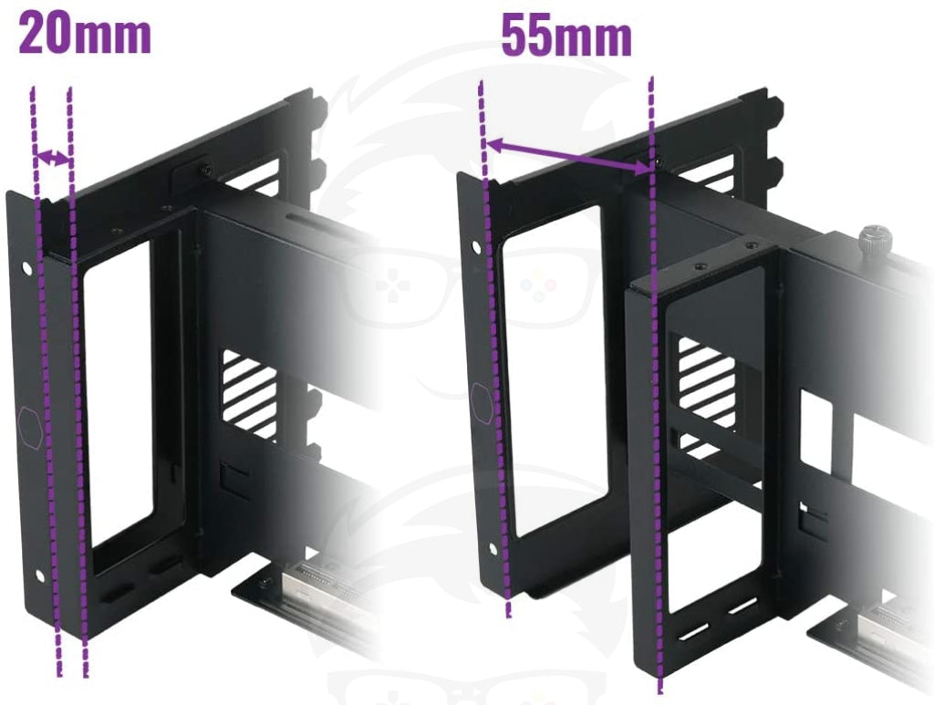 Cooler Master Universal Vertical Graphics Card Holder KIT V.2 With 165mm/6.5in PCIE 4.0 Riser Cable Cooler Master Universal Vertical Graphics Card Holder KIT V.2 With 165mm/6.5in PCIE 4.0 Riser Cable